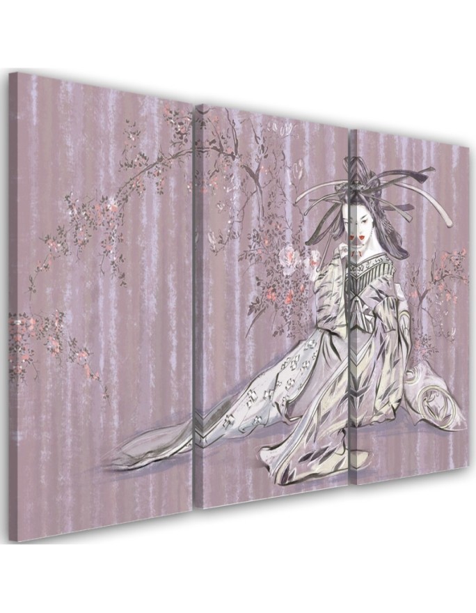 Oriental Canvas print - Traditional Japanese geisha | FEEBY