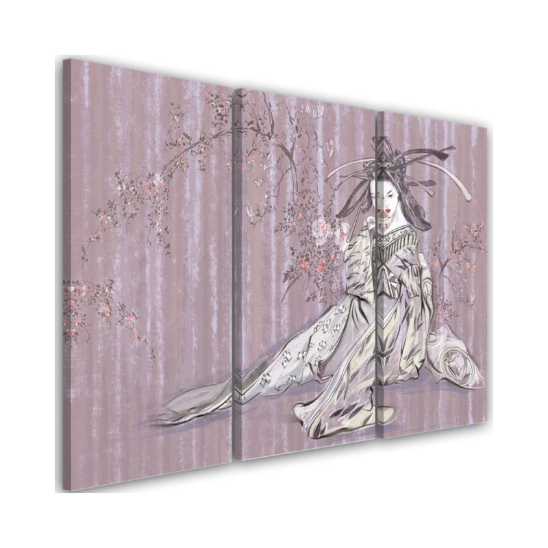 Oriental Canvas print - Traditional Japanese geisha | FEEBY