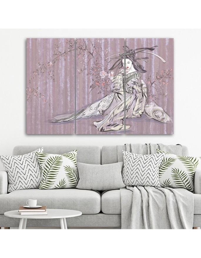 Oriental Canvas print - Traditional Japanese geisha | FEEBY
