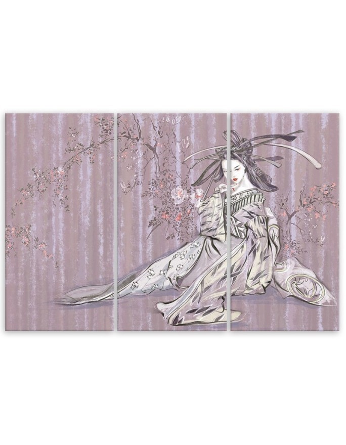 Oriental Canvas print - Traditional Japanese geisha | FEEBY