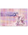 Woman with long hair - Canvas print for the living room | FEEBY