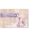 Woman with long hair - Canvas print for the living room | FEEBY