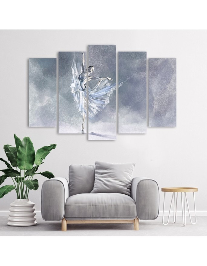 Pirouette ballerina dance - Paintings for the living room | FEEBY