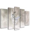 5 Piece Ballerina's pirouette dance - Wall art Paintings for the living room | FEEBY