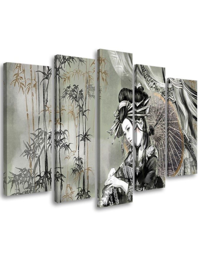 Canvas print Geisha and...