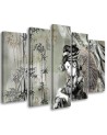 Oriental Canvas print - Geisha and bamboo | FEEBY