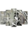 Oriental Canvas print - Geisha and bamboo | FEEBY