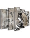 Canvas print for the room printed on canvas - Geisha and bamboos | FEEBY