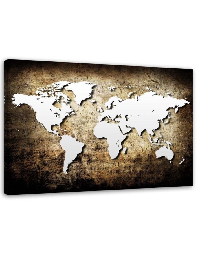 Vintage world map - Canvas paintings. High quality | FEEBY