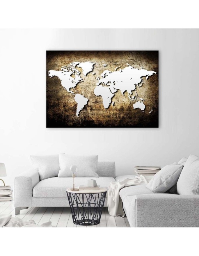 Vintage world map - Canvas paintings. High quality | FEEBY