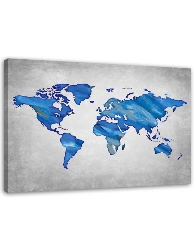 Canvas office paintings - Map on concrete. Buy now| | FEEBY