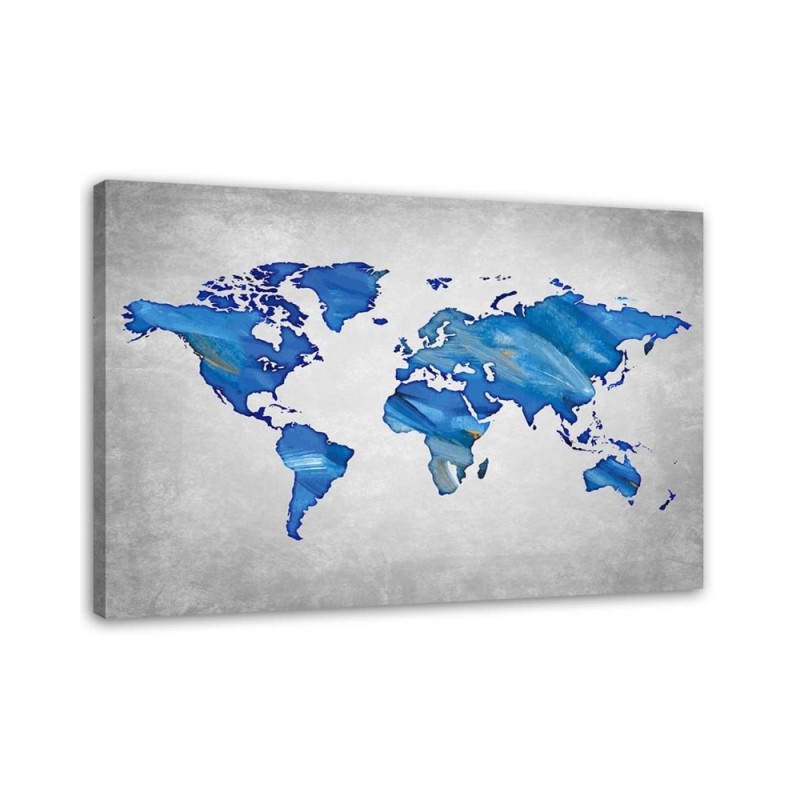Canvas office paintings - Map on concrete. Buy now| | FEEBY