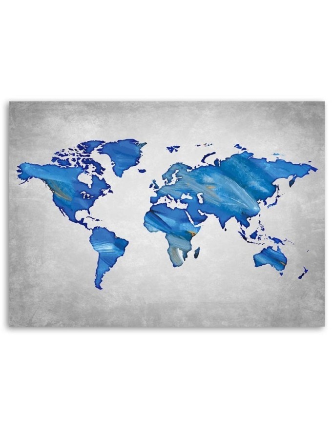 Canvas office paintings - Map on concrete. Buy now| | FEEBY