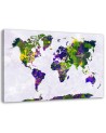 Canvas paintings office - Painted map of the world | FEEBY