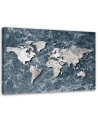 Canvas office paintings - World map on marble | FEEBY