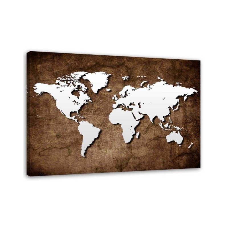 Antique World Maps - Canvas prints for the office | FEEBY