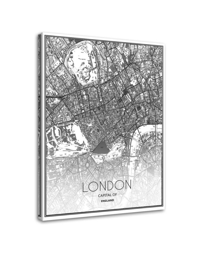 Canvas print London city map