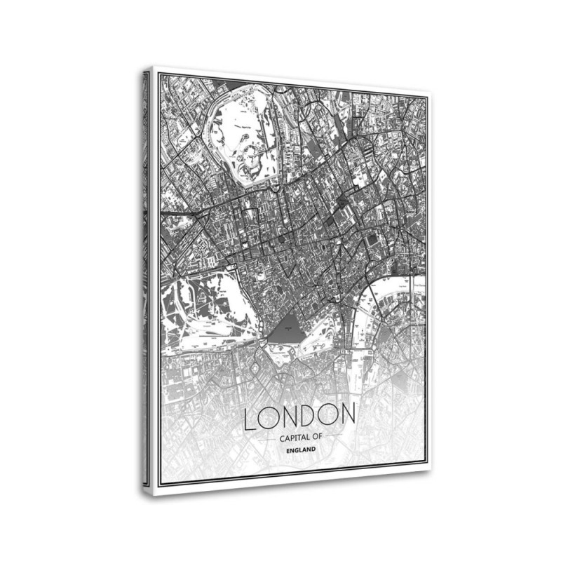 City plan London - Pictures on Canvas for the office | FEEBY