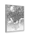 City plan London - Pictures on Canvas for the office | FEEBY