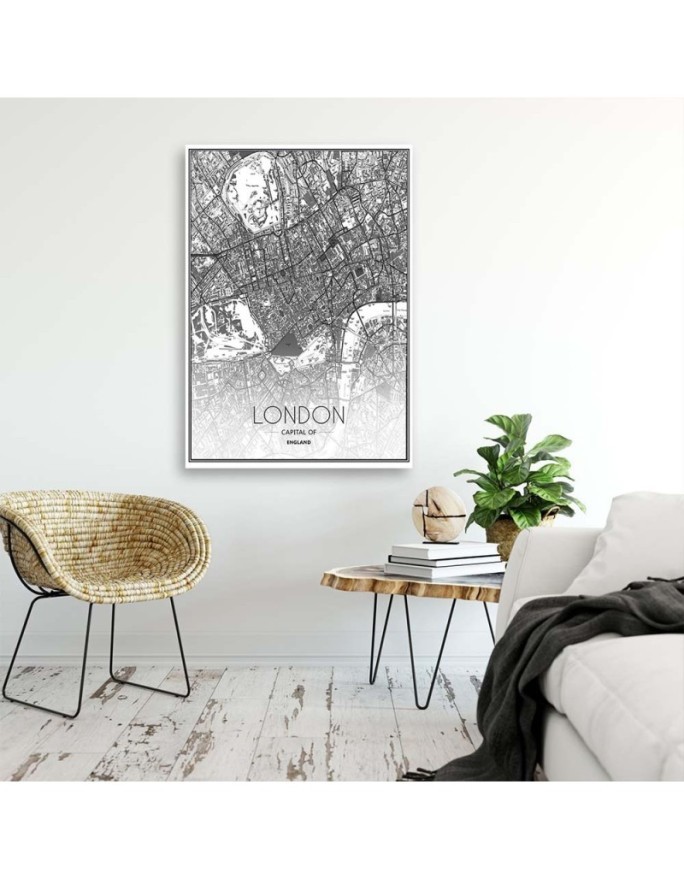 City plan London - Pictures on Canvas for the office | FEEBY