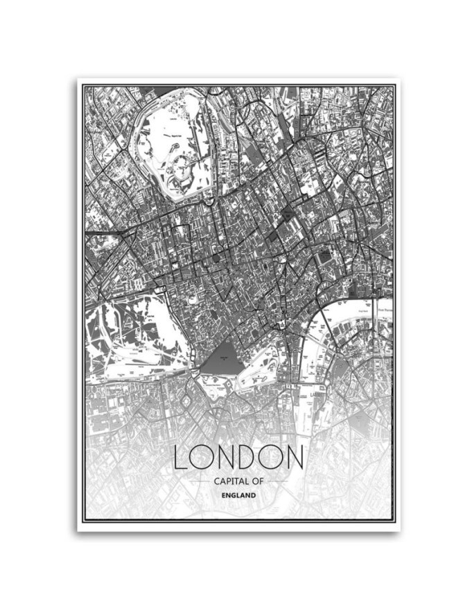 City plan London - Pictures on Canvas for the office | FEEBY