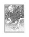 City plan London - Pictures on Canvas for the office | FEEBY