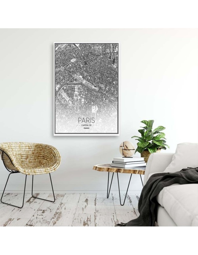 Paris - City plan - Pictures for the office. Buy now| | FEEBY