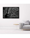 New York City plan - Pictures on Canvas for the office | FEEBY