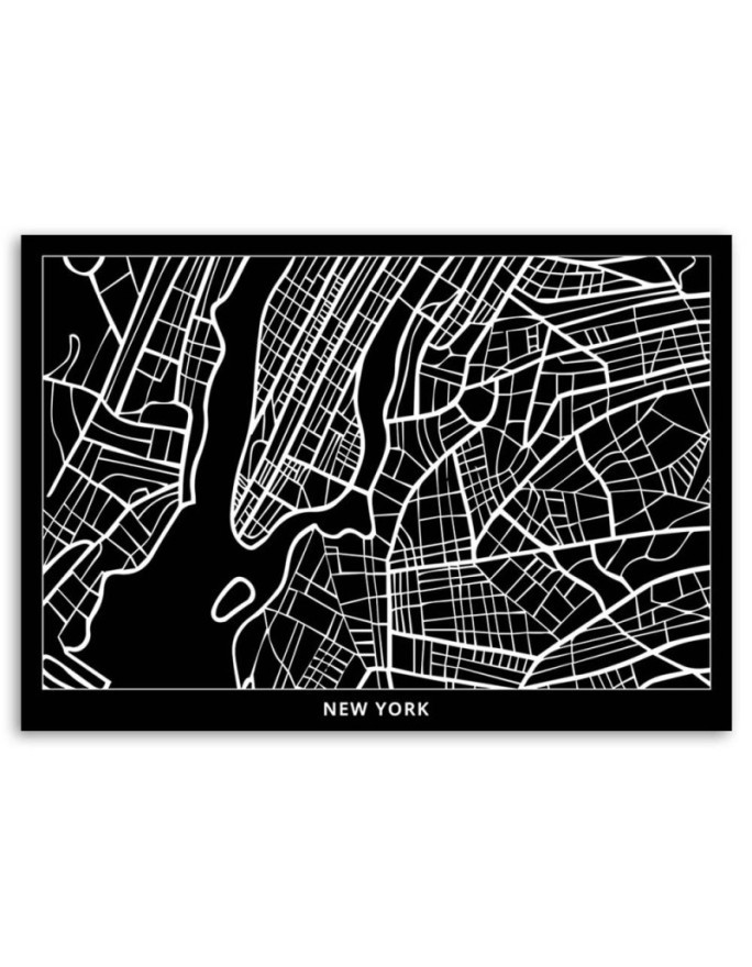 New York City plan - Pictures on Canvas for the office | FEEBY