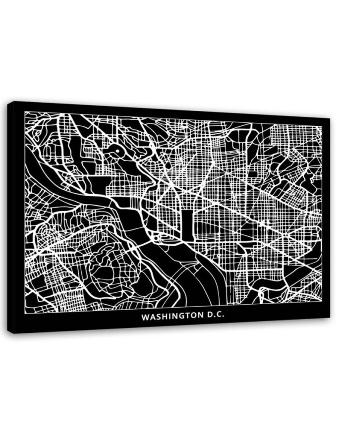 Washington DC city plan - Pictures on Canvas for the office | FEEBY