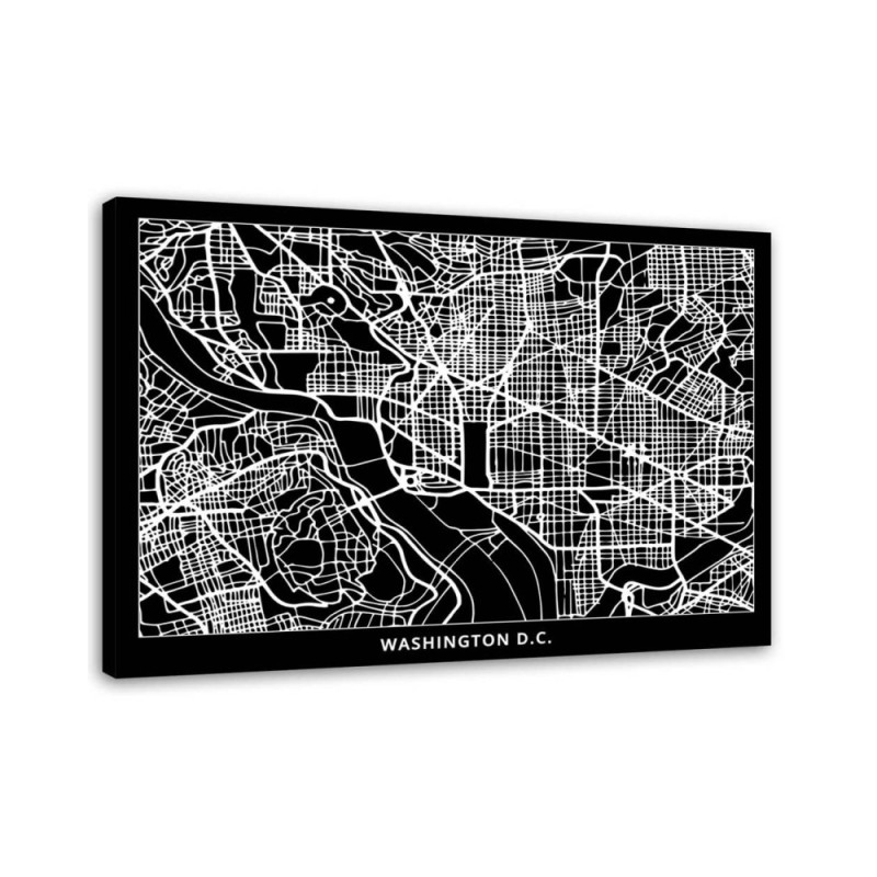 Washington DC city plan - Pictures on Canvas for the office | FEEBY
