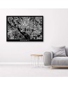 Washington DC city plan - Pictures on Canvas for the office | FEEBY