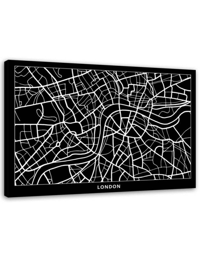 Canvas office paintings - London city plan | FEEBY