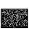 Canvas office paintings - London city plan | FEEBY