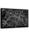 Canvas paintings for office - Paris street plan | FEEBY