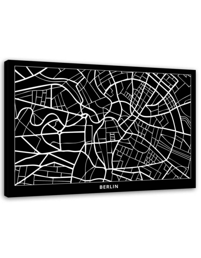 Canvas office paintings - Berlin city plan | FEEBY