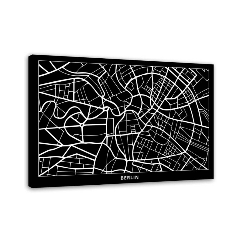 Canvas office paintings - Berlin city plan | FEEBY