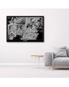 Office Art Canvas paintings - Athens city plan | FEEBY