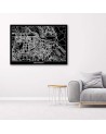 Canvas office paintings - Amsterdam city plan | FEEBY