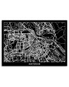 Canvas office paintings - Amsterdam city plan | FEEBY