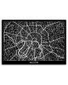 Wall art for the office on canvas - Moscow city plan | FEEBY