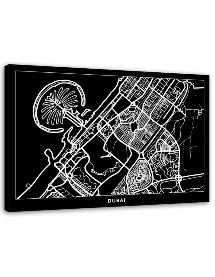 Canvas office paintings - Dubai city plan | FEEBY