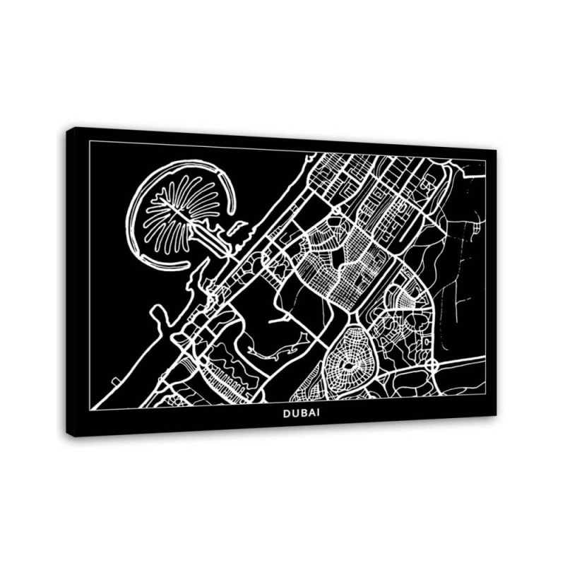 Canvas office paintings - Dubai city plan | FEEBY