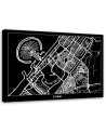 Canvas office paintings - Dubai city plan | FEEBY