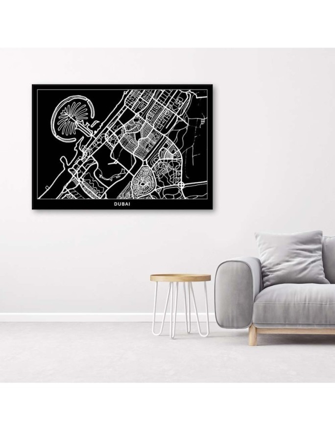 Canvas office paintings - Dubai city plan | FEEBY