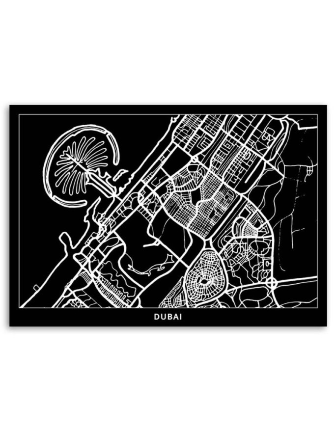 Canvas office paintings - Dubai city plan | FEEBY