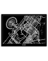 Canvas office paintings - Dubai city plan | FEEBY