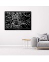 Canvas prints Murals for the office on canvas - Stockholm city plan | FEEBY