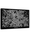 Canvas office paintings - Brussels city plan | FEEBY