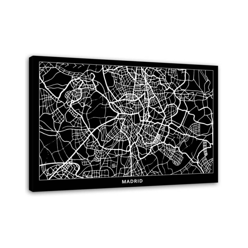 Canvas office paintings - Madrid city plan | FEEBY